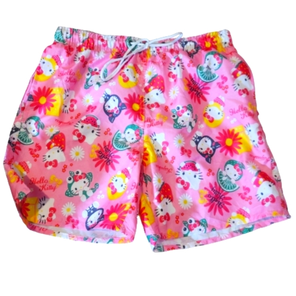 HELLO kitty shorts H&M collaboration waist tie size medium